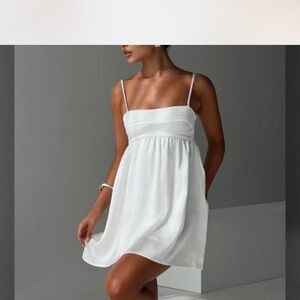 Princess Polly White Smocked Sundress